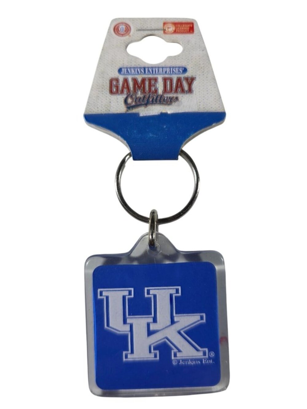 University Of Kentucky UK Acrylic Keychain Square Blue White college memorabilia